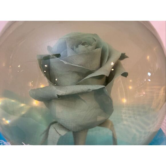 Forever Blue Rose In Glass Water Dome Globe - Picture 3 of 9